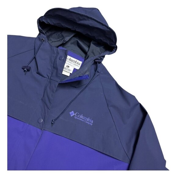 COLUMBIA WATERPROOF RAIN Outdoor Wind Resistant Slick Jacket Womens XL - Picture 2 of 7